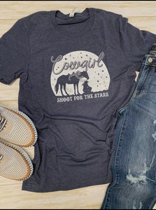 Cowgirl Shoot for the Stars Tshirt
