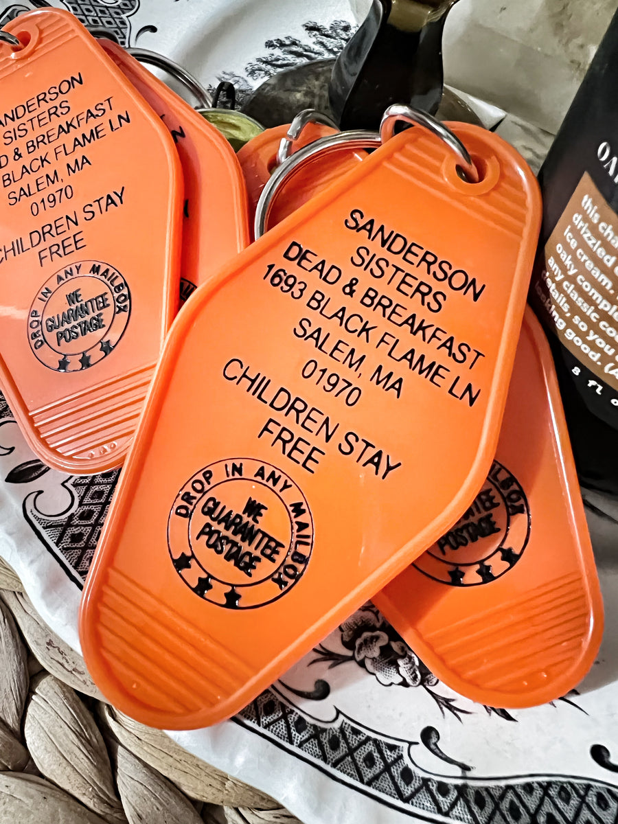 Sanderson Sisters Motel Key Fob Vintage Bliss AZ