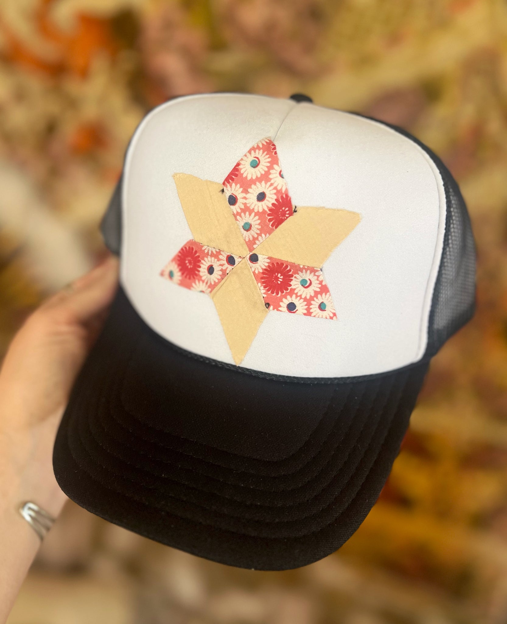 Granny Approved Quilt Star Trucker Hat