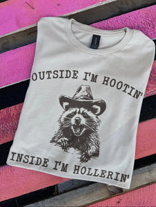 Outside I’m Hootin Crew Unisex Tshirt