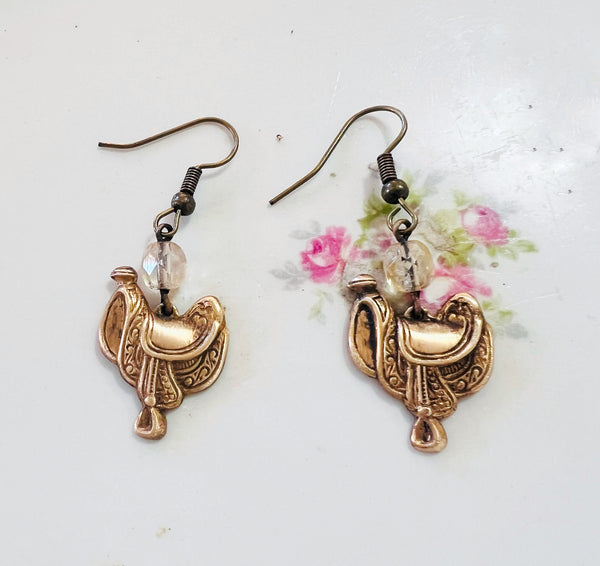 Saddle Up Buttercup Western Earrings