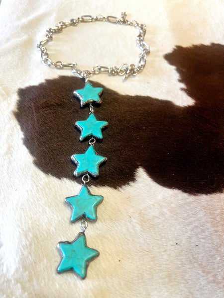 5 Star Soldered Turquoise Stone Choker