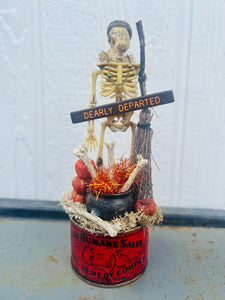 Dearly Parted Halloween Vintage Tin