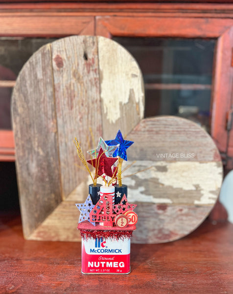4th of July Tin Mini Decor