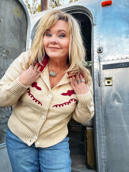 Western Design Sweater Cardigan