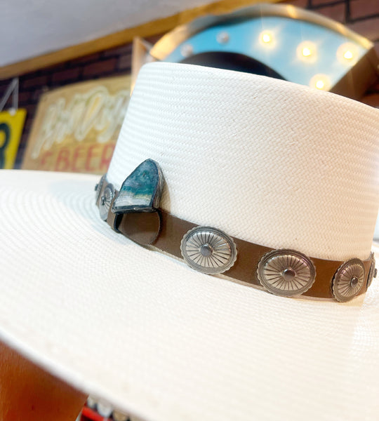 Bedazzle Agate Soldered Hat Pin medium size