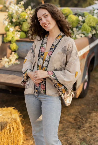 Take My Hand Bamboo Material Kimono Top
