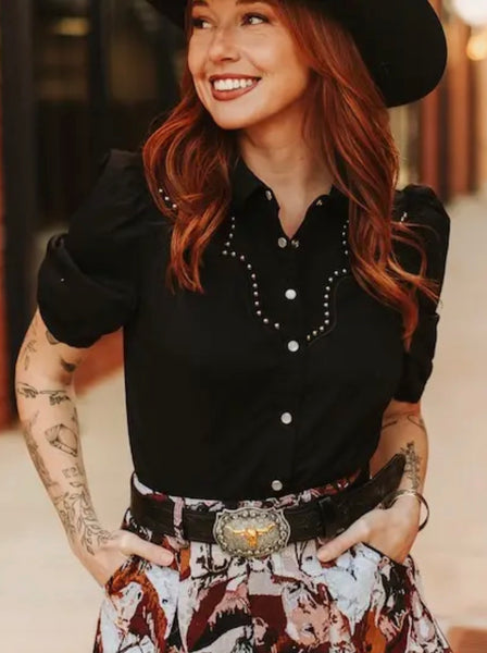 Western Yoke Style Detail Snap Shirt