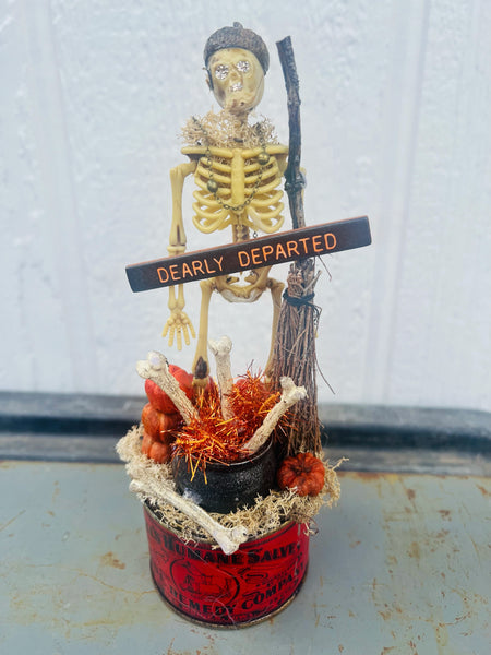 Dearly Parted Halloween Vintage Tin