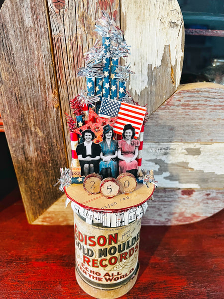Edison 4th of July Ladies Mini Decor