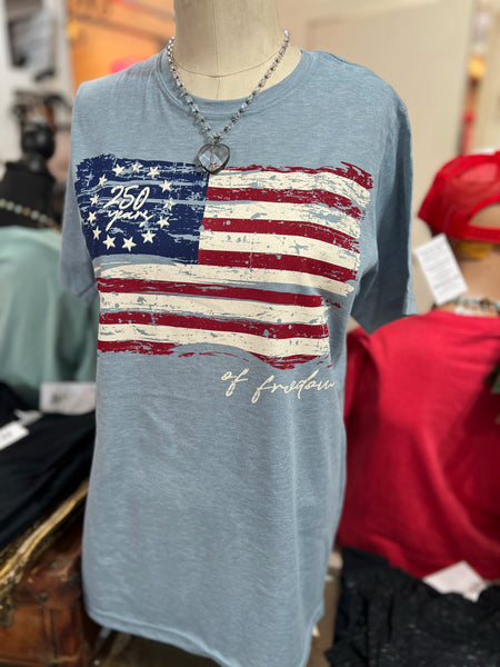 250 Years of Freedom 4th of July Tshirt