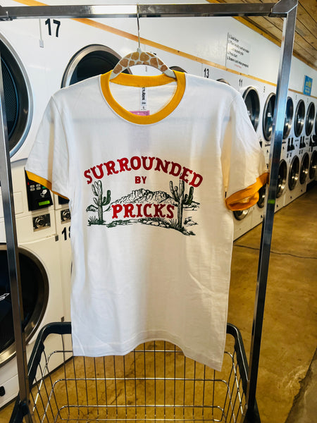 Surrounded by Pricks Cactus Ringer Tee