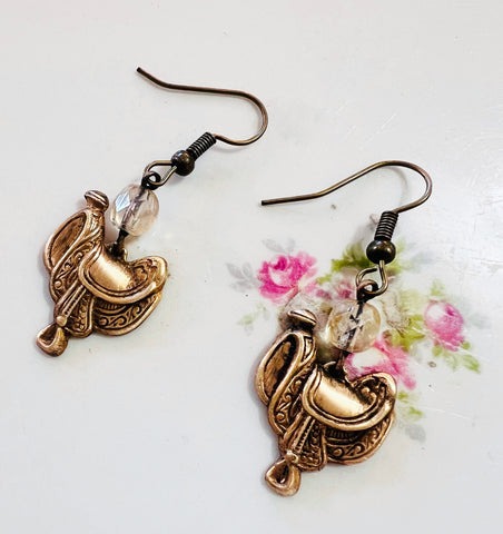 Saddle Up Buttercup Western Earrings