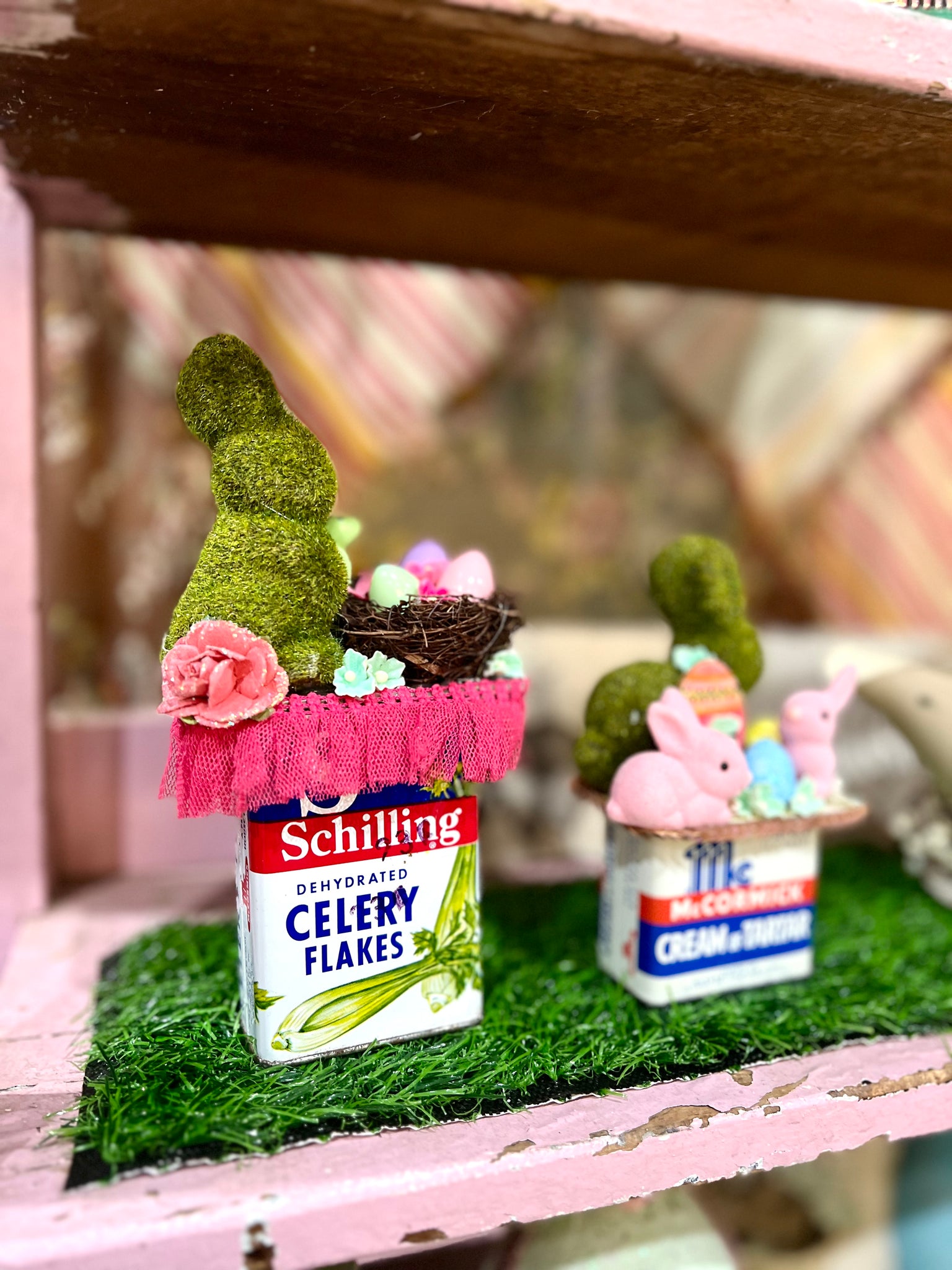 Vintage Tin Easter Decor