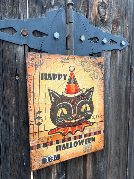 Halloween Beeswax Collage Canvas Class Aug 17th 9-11am