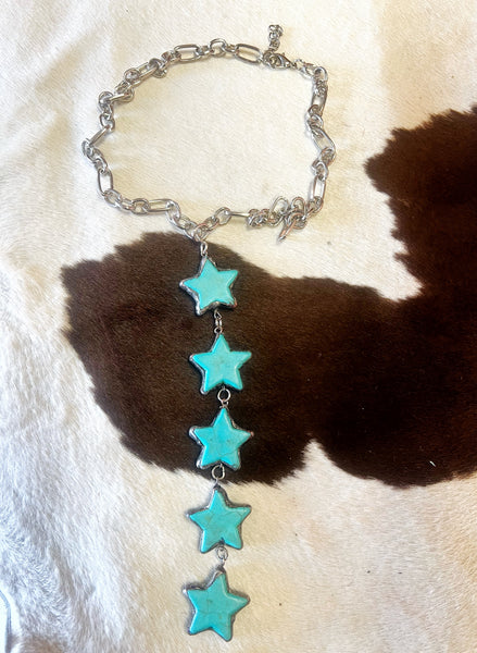 5 Star Soldered Turquoise Stone Choker