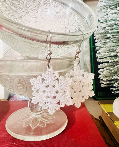 Snowflakes by Dad Earrings