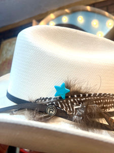 Turquoise Star Falling Stars Hat Pin