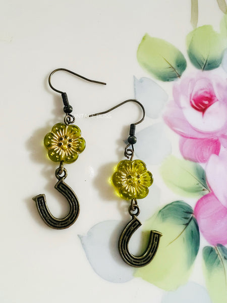 Boho Hippie Horseshoe Earrings