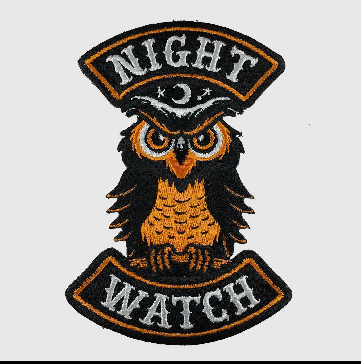 Night Watch Owl Biker Halloween Patch