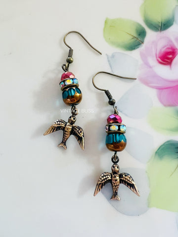 Fly Away Sparrow Earrings