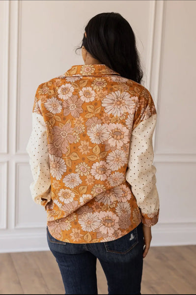 Groovy Baby Orange Floral Top