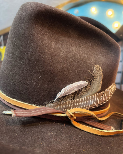 Matte Silver Feather Hat Pin