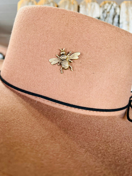 Brass Patina Bumble Bee Hat Pin