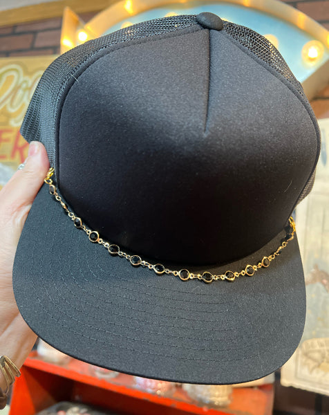 Black & Gold Hat Chain