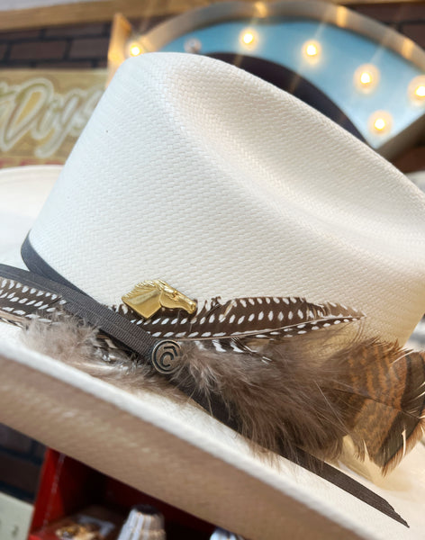 Brass Patina Horse Hat Pin Hat Bar