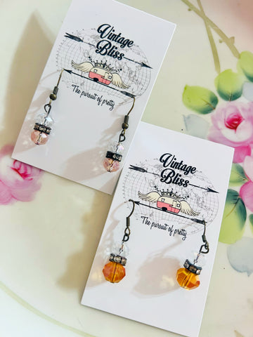 Crystal  Rhinestone Drop Earrings