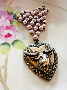 My Deer Heart Filigree Necklace