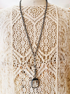 Soldered Crystal Drop Necklace
