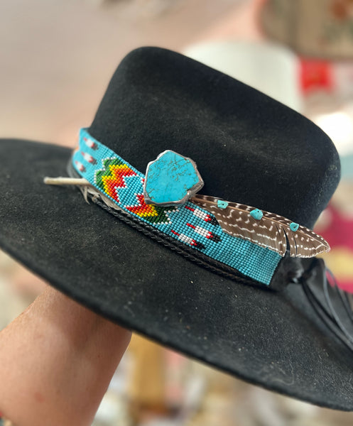 Turquoise Color Stone Soldered Hat Pin 01