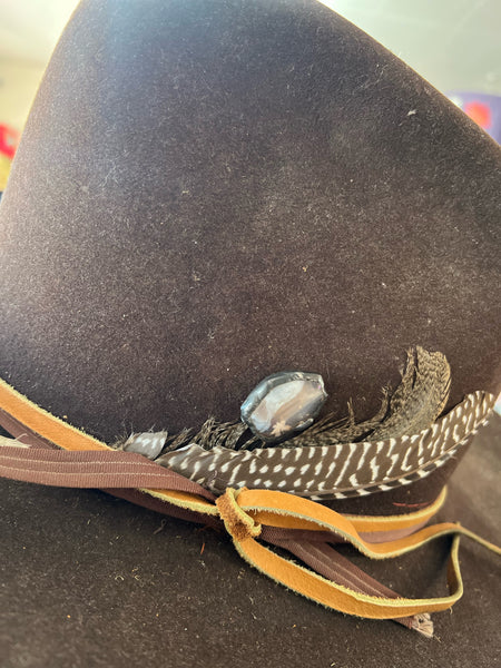 Peach Moonstone Agate Soldered Stone Hat Pin