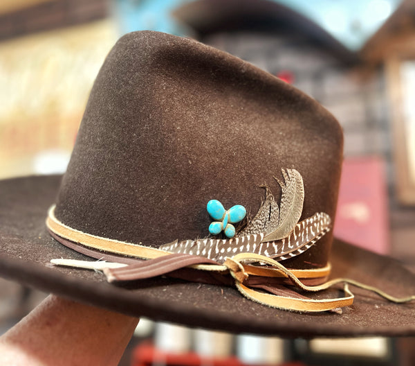 Turquoise Mini Butterfly Stone Hat Pin