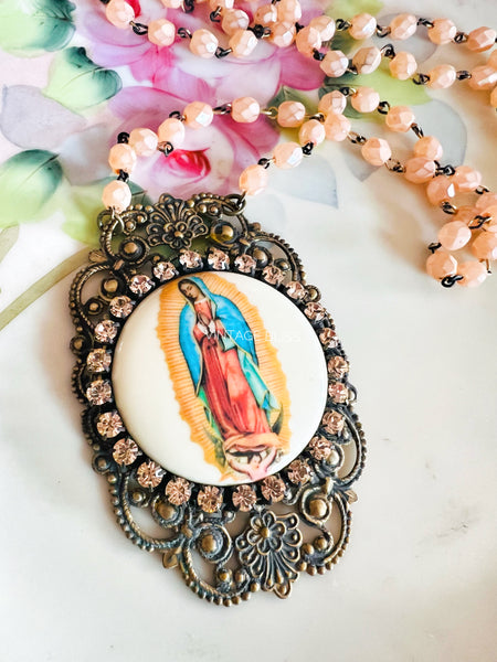 Virgin de Guadalupe Filigree Necklace