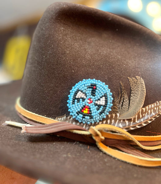 Beaded Thunderbird Hat Pin