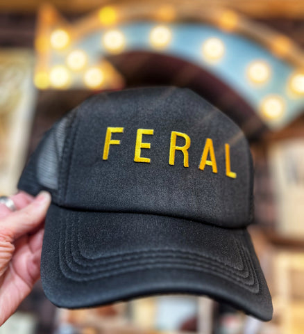 Feral Black Gold  Trucker Hat