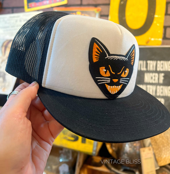 Halloween Cat Trucker Hat