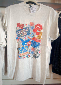 Western 4th of July Crew Tshirt