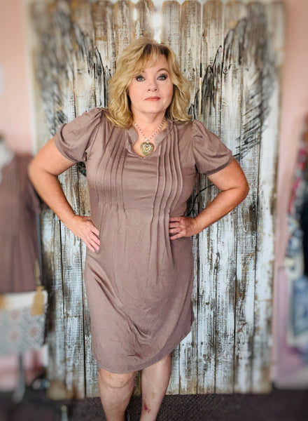 Coco Brown Knit Dress