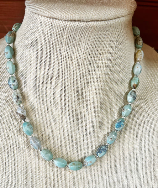Sage & Sea Beaded Chain Necklace