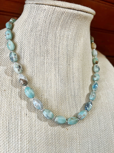 Sage & Sea Beaded Chain Necklace