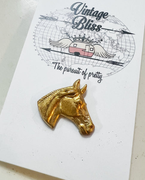 Horse Head Hat Pin small
