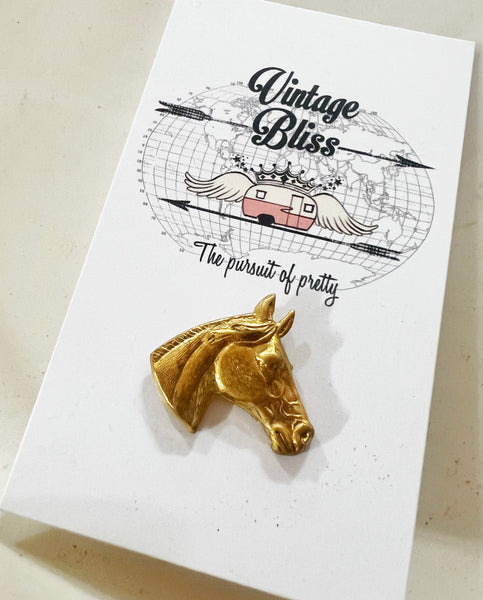 Horse Head Hat Pin small