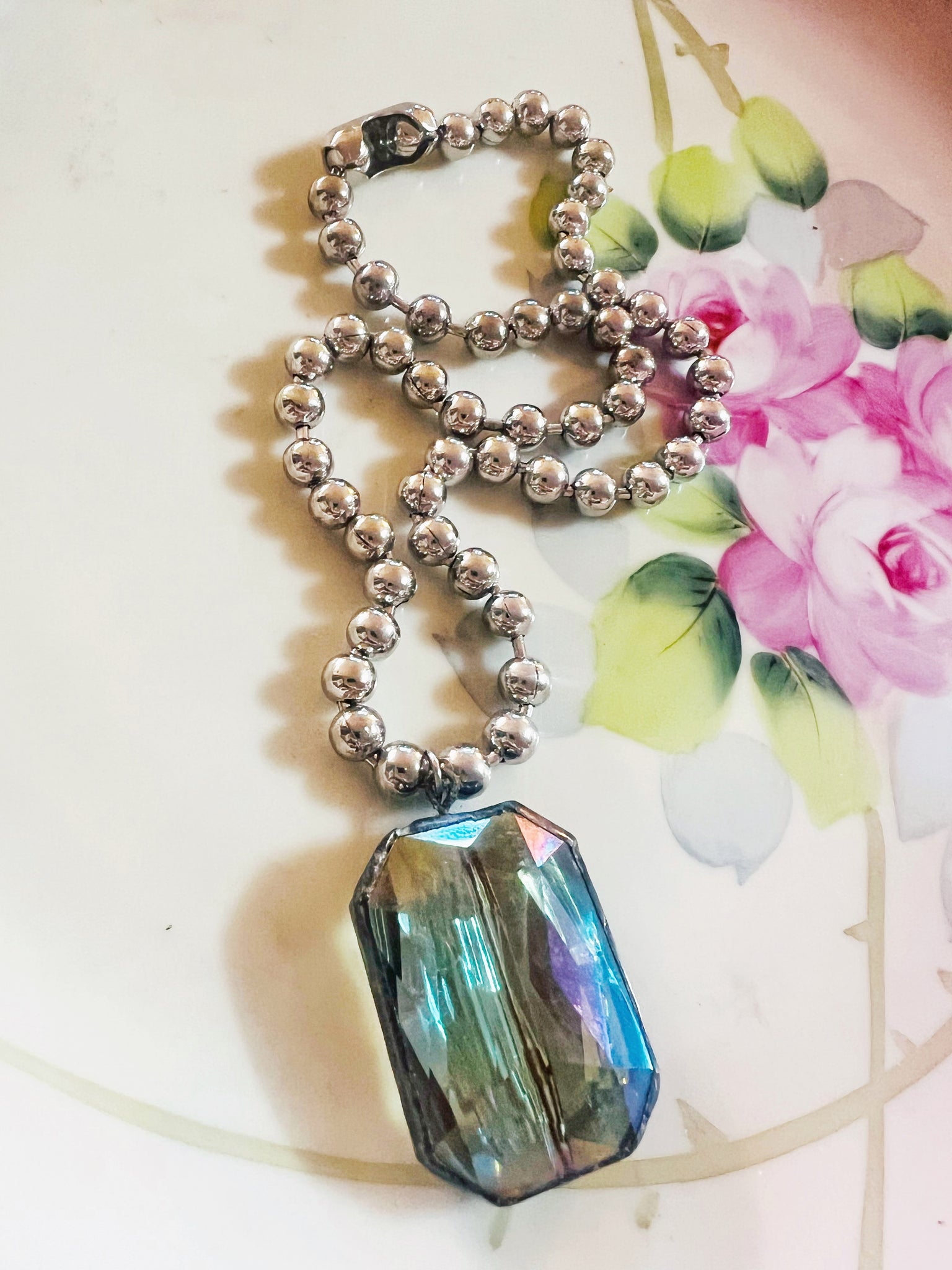 Soldered Crystal Necklace