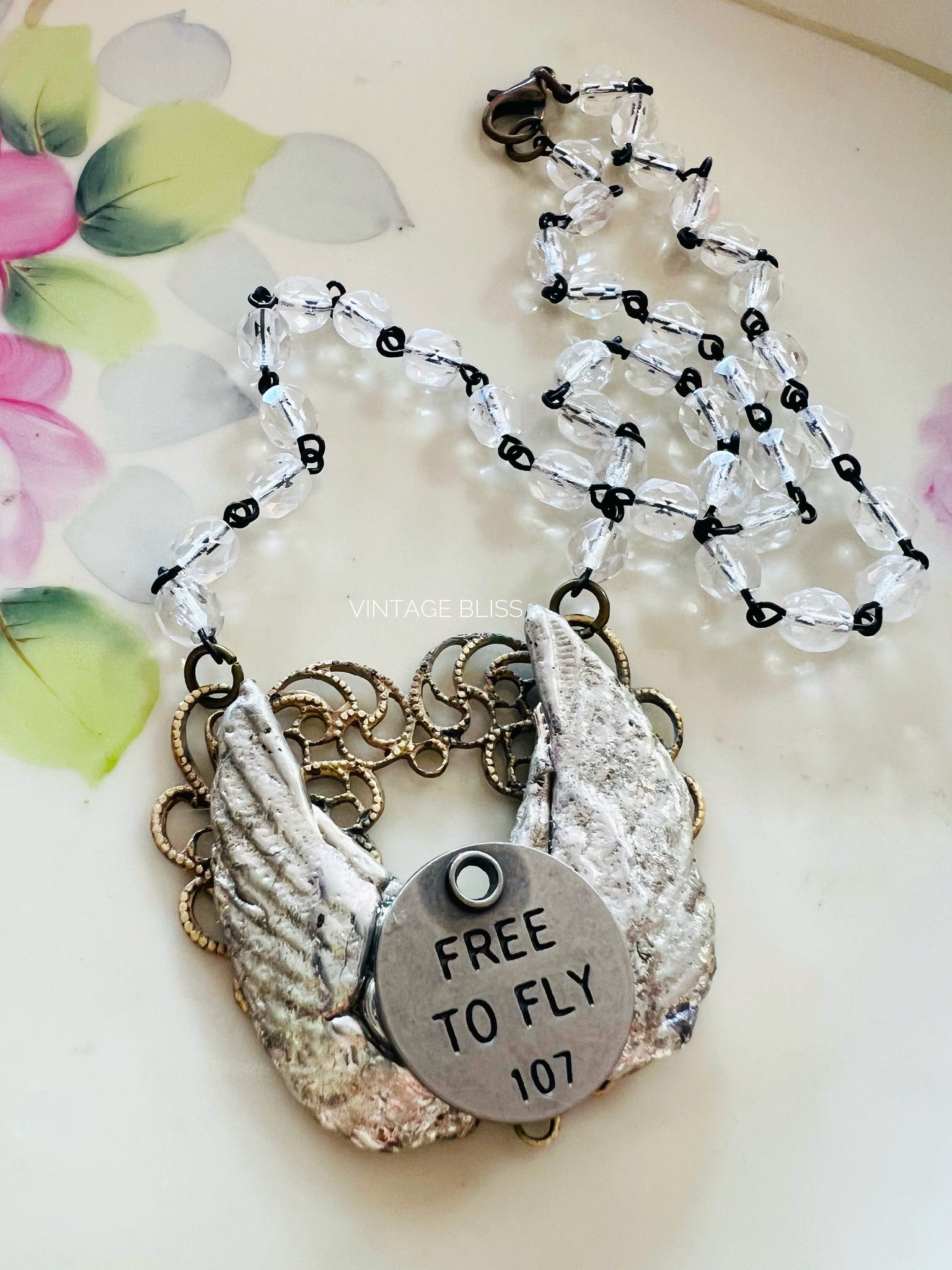 Free to Fly Soldered Wings Necklace