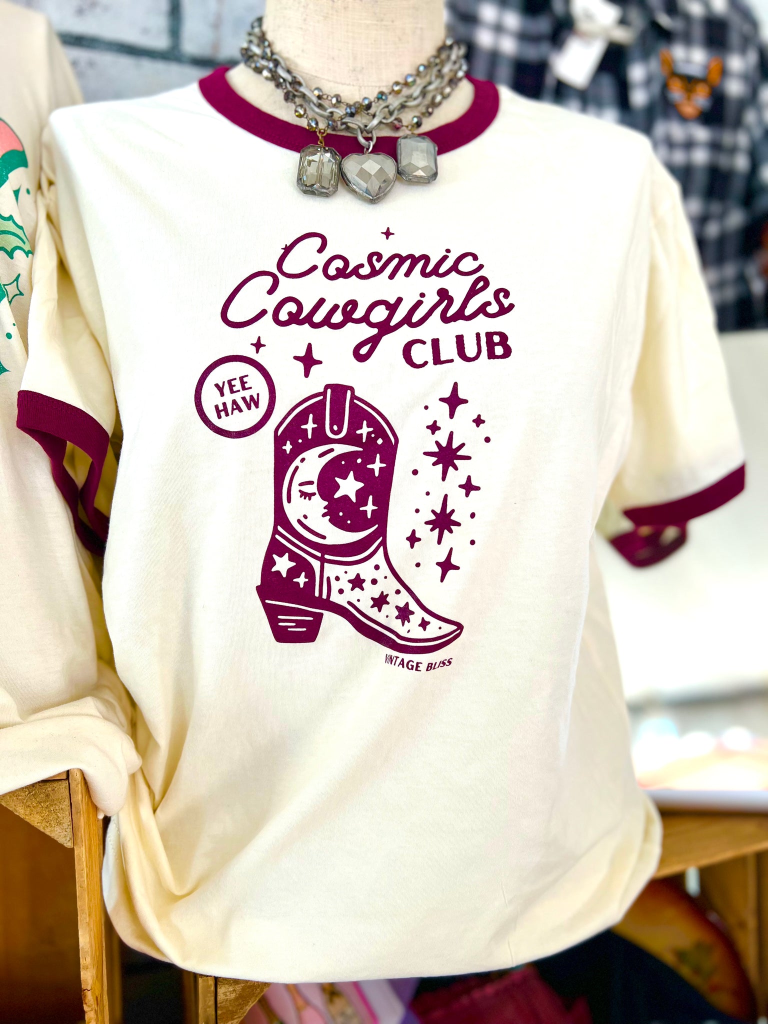 Cosmic Cowgirl Club Ringer Tshirt