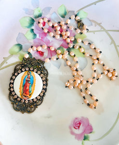 Virgin de Guadalupe Filigree Necklace